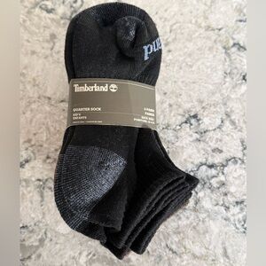 Kids’ Timberland Black Quarter Socks - Pack of 6 - Shoe size 12-4.5